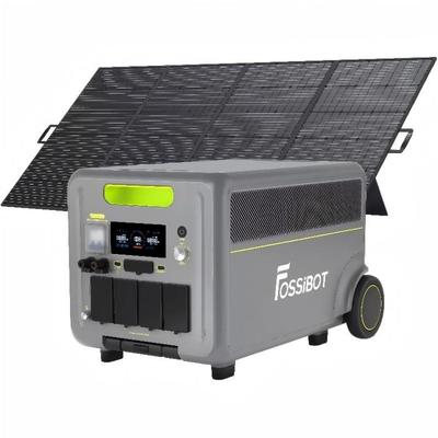 FOSSIBOT F7200 Tragbare Stromstation 7200W | 15,6kWh LiFePO4 Batterie, 420W Solarpanel, 3000W USV, Zuhause/Notfall/Wohnmobil