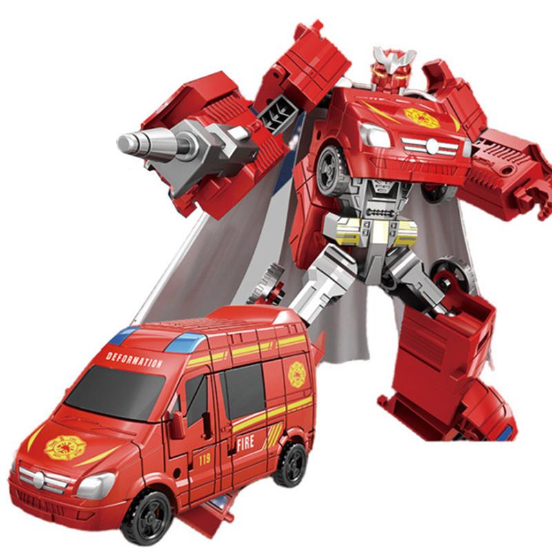 Transformation Anime Toy Robot Car Action Figures Model Plastic Kids Gifts Boys Juguetes