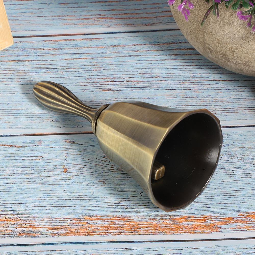 2pcs Vintage Style Call Bell Reminder Super Loud Service Bell Decorative Hand Bell Counter  Home Use