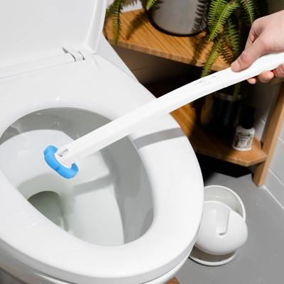 18/36 Stück Toilettenbürste Einweg-Ersatzkopf-Reinigungsset Toilettenschüsselbürste Langer Griff WC-Zubehör Werkzeug