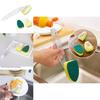 Kitchen Cleaning Sponge Brush With Extended Handle And Detergent Dispenser