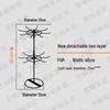 Multilayer Rotating Display Stand with Wheels for Jewelry, Socks, Keychains, Toothbrushes & Stationery