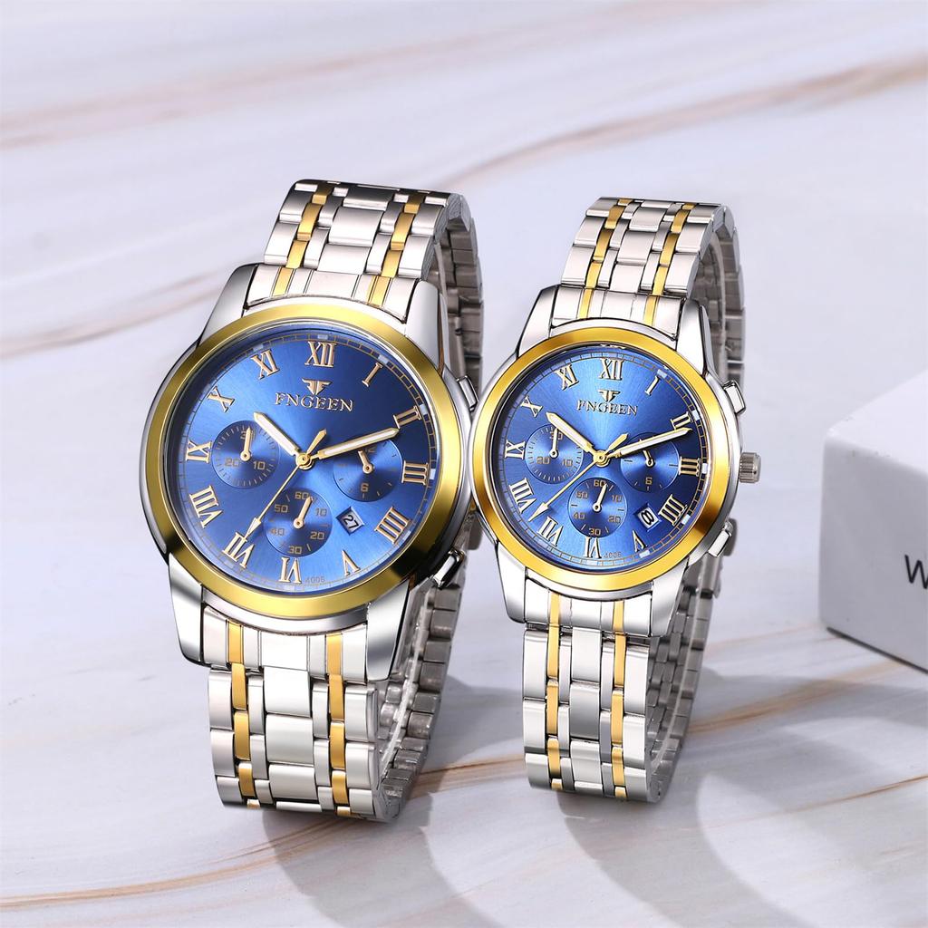 Stainless Steel Watch with 3ATM Water Luminous Analog Stylish Antique Quartz Watch In Silver and Blue A Fashionable Gift for or Your Boyfriend Men's