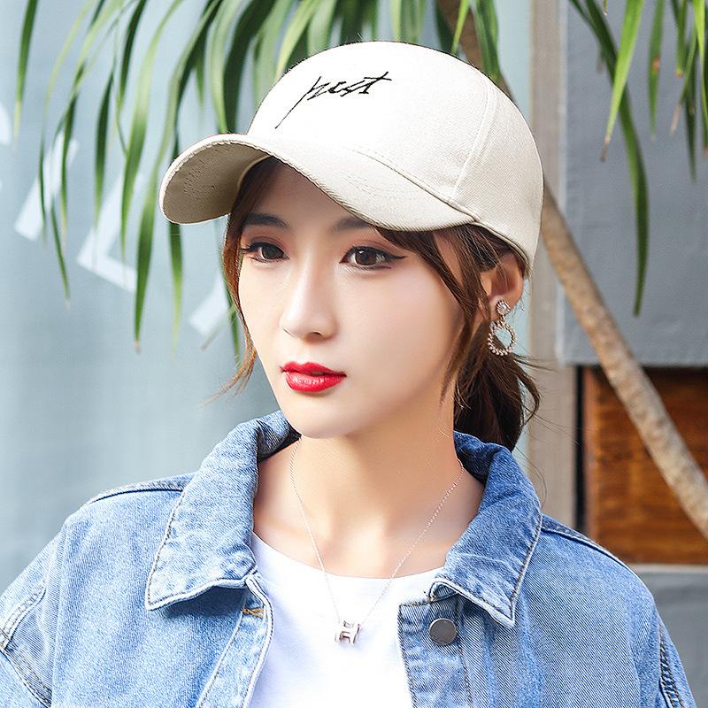 Women's versatile fashion embroidered letter sun hat men's youth casual student baseball cap