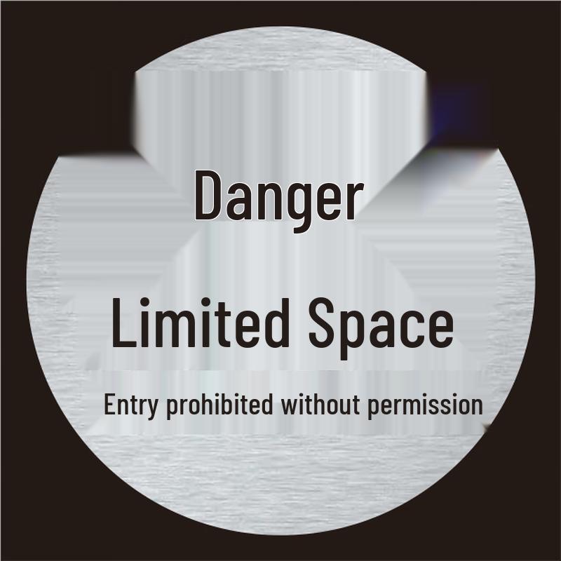 NAVCON Manhole Cover Spray Stencil - Danger Confined Space