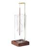 Incense Burner with Glass Ash Tabletop Wooden Modern Interior Simple Tube, Spill-Proof Flow, Aromatherapy, Relaxation, Base, Design, Meditation, Yoga,