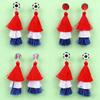 2026 World Cup USA Independence Day Women's Bohemian Tassel Sports Earrings