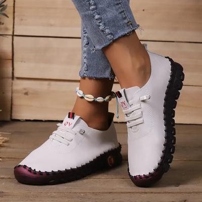 Summer Women's Sneaker Flat Women's Shoes Loafers Woman Moccasins Stitched Slip On Sewing Shoes Women Single Zapatillas De Mujer