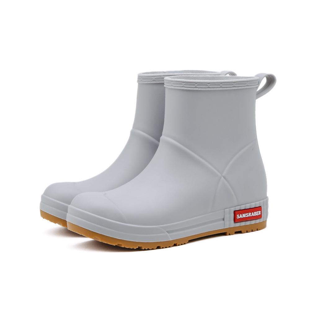 "Women's and Men's Mid-Tube Non-Slip Rain Boots: Versatile, Wear-Resistant, Fashionable, and Warm for Outdoor Use"