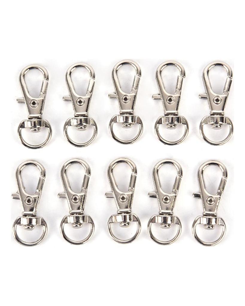 10Pcs Mini Aluminum Alloy Keychain To Make Spring Clip Hook Carabiner