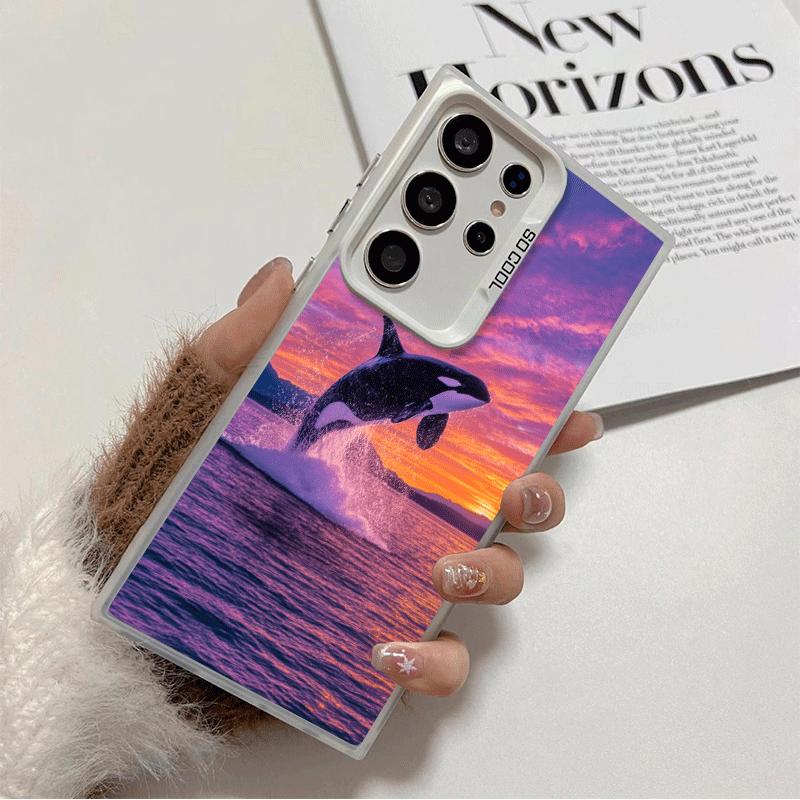

Orca Ocean Pattern Shockproof Phone Case for Samsung Galaxy S26 Edge S25 Ultra S24 FE S23 Plus S21 Cover Anti Fall Fundas Samsung S25 FE