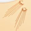 Older Tassel Earrings Women'S Temperament Simple And Thin Chain Ear Buckles Earrings Heart Shape