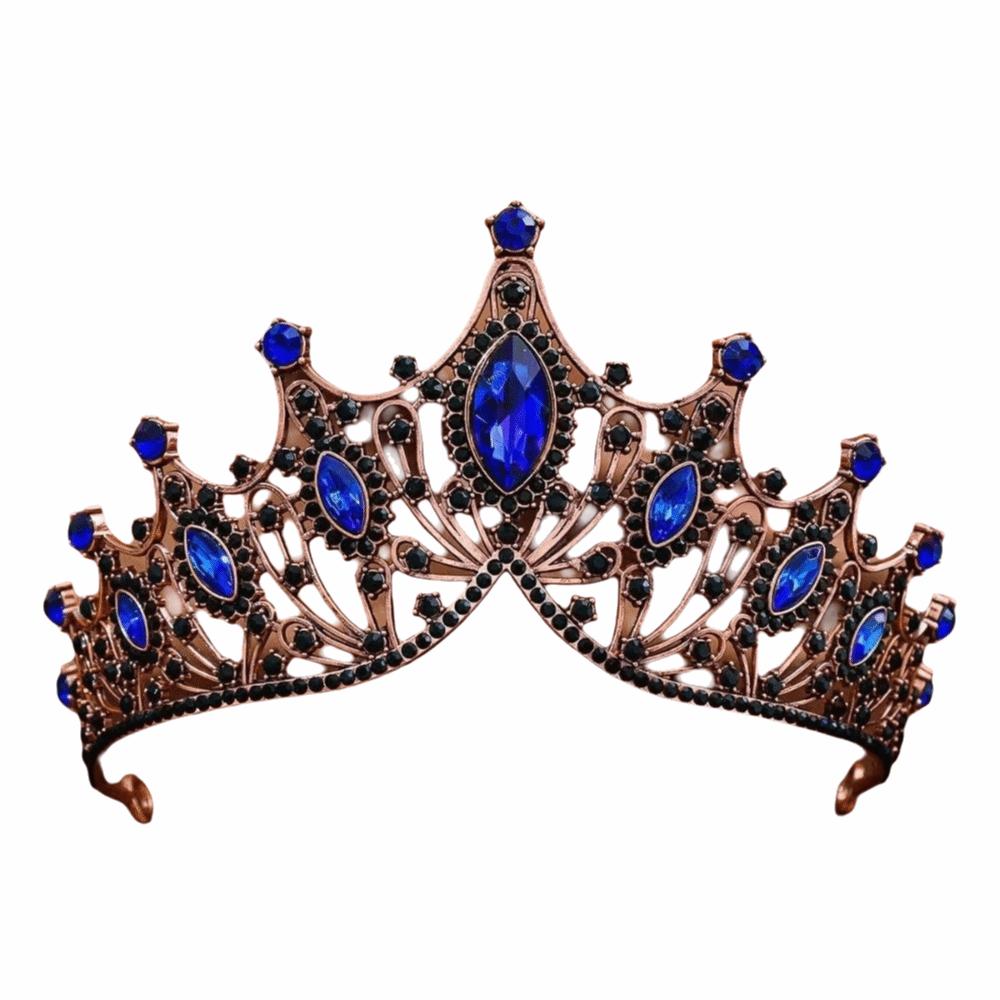 Alloy Queen Princess Crown Baroque Prom Dress Jewelry Vintage Bridal Headband  New Year