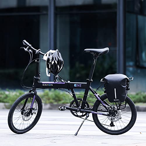 Rhinowalk Bicycle Pannier Bag, Waterproof, 7L Large Capacity, Side Bag, Cycling/Touring Bag, Easy Installation with Quick Release Hooks, Reflective Fi