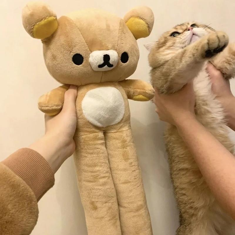 Rilakkuma Long Leg Bear Plush Toy Soft Cute Large Stuffed Doll Sleeping Hug Pillow Room Decoration Companion Doll Girl'S Gift