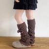 Girls Socks Spring Fall Korean Flipped Calf Sleeve Children Warm Autumn Winter Piled Socks Twisted Sock Sleeve