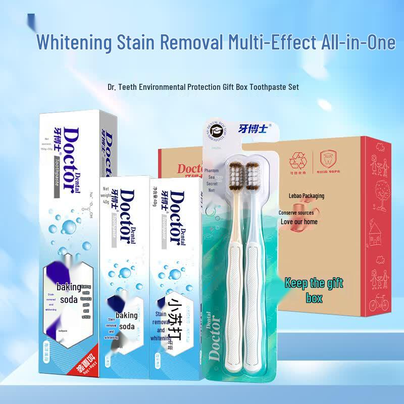 Dr. DENT Stain Removal Whitening Toothpaste Set