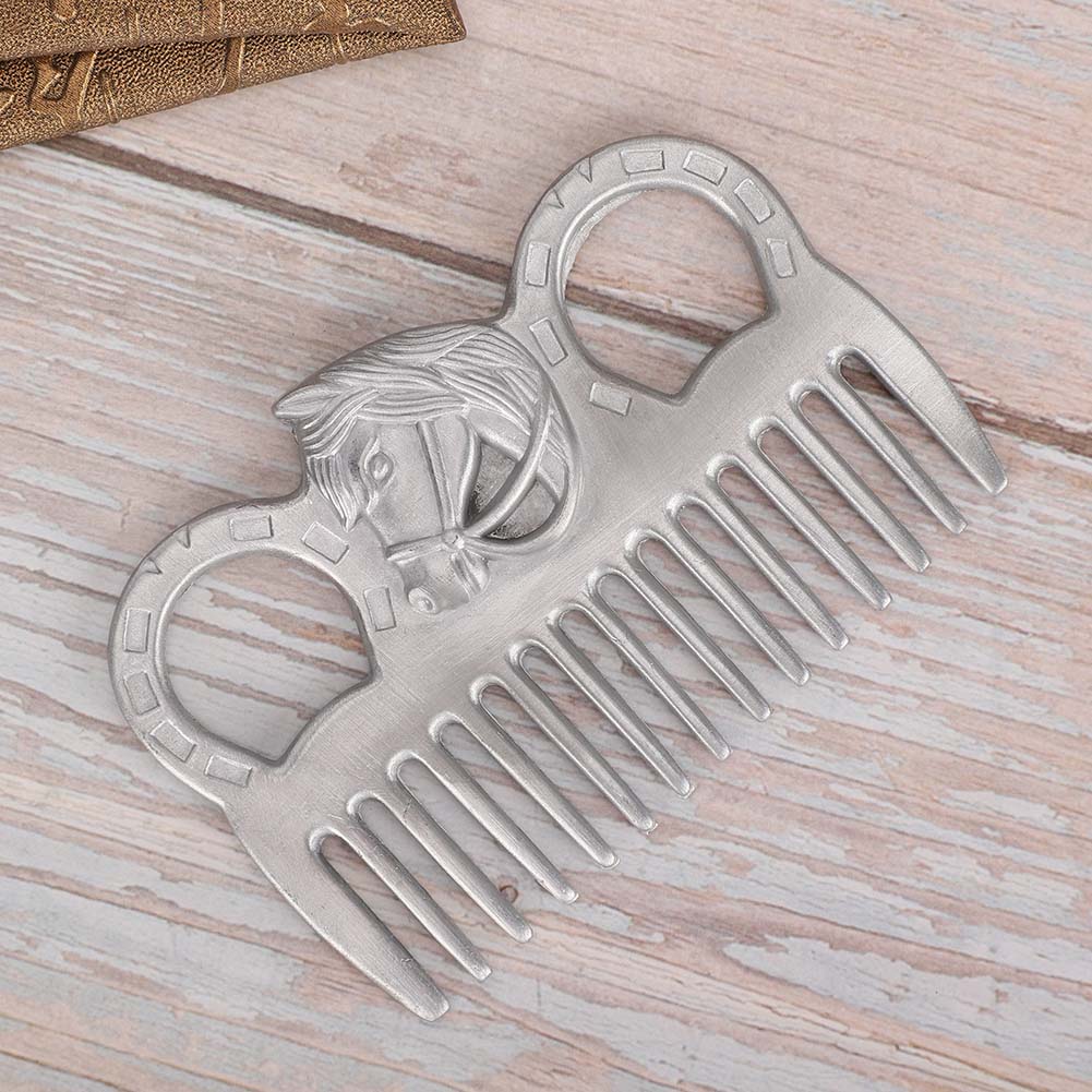 Portable Livestock Horse Hair Metal Comb Polishing Technology Cleaning Opening Knot Supply