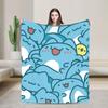 Bugcat Capoos Cartoon Blanket Quality Super Warm  Throw Blanket Winter Camping Couch Chair Comfortable Bedspread