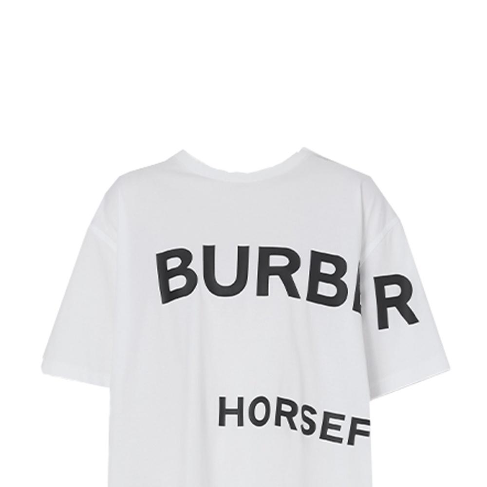 Burberry Drop Shoulder Sleeve T Shirt Women's White 80487481