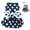 Traction Buckle Dog Dress Dot Pattern Pet Clothes Comfortable Puppy Princess Skirt  Summer
