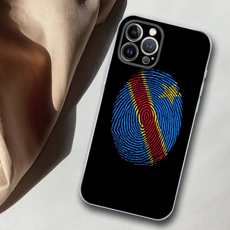Custodia per telefono Bandiera Congo Bandiera Repubblica Democratica Silicone Morbido per iphone 14 13 12 11 Pro Mini XS MAX 8 7 6 Plus X XS XR Cover