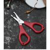 3CR13 Edelstahl Mini Angelschere PP Komfortgriff Fischschnurschneider Handwerkzeuge zur Fischkontrolle