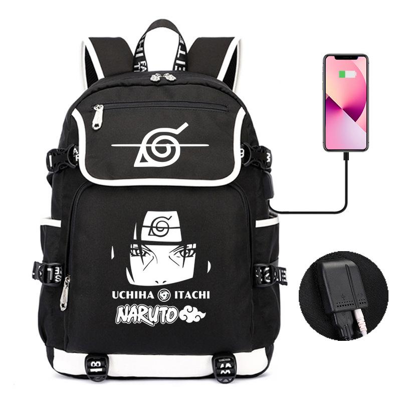 Backpack Day Manga Cartoon Printing Student School Bag Business Large Capacity Usb Computer Bag