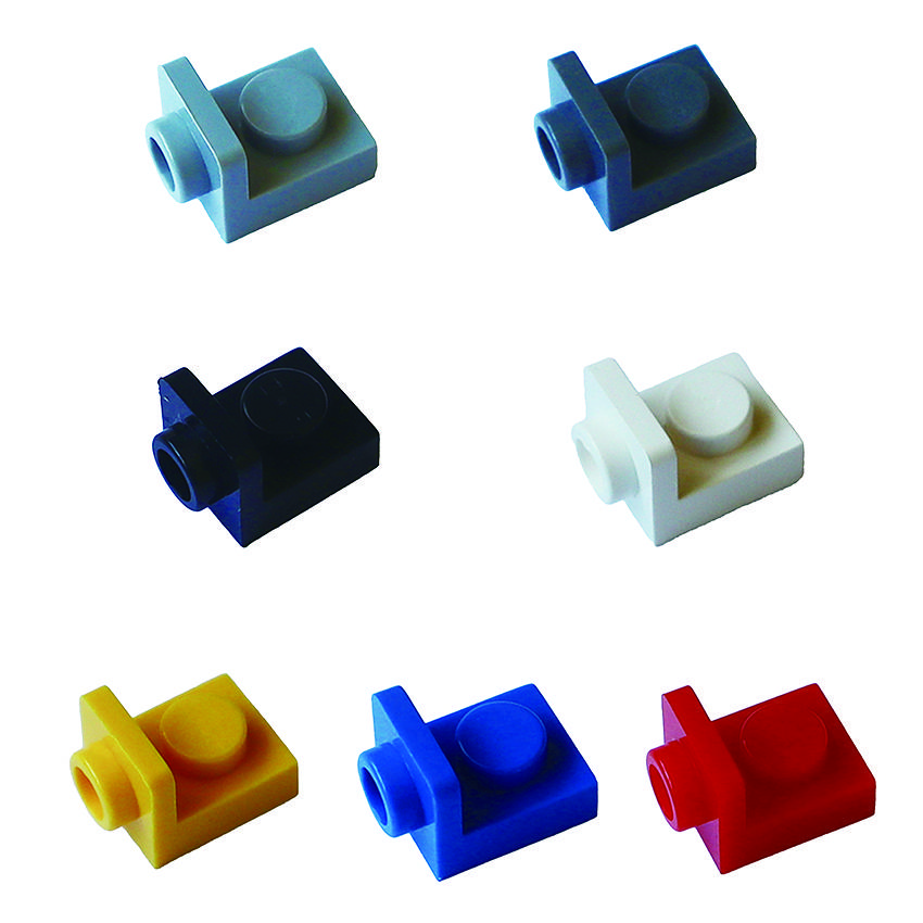 Wucifang Bags Unisex 1X1 Right Angle Plate Including Convex Points On The Side Tech Parts My Own Creation Blocks Construction Brick Assembles Particles 36840