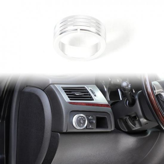 Silver Headlight Switch Knob Cover Trim Ring For Cadillac Escalade 2006-14