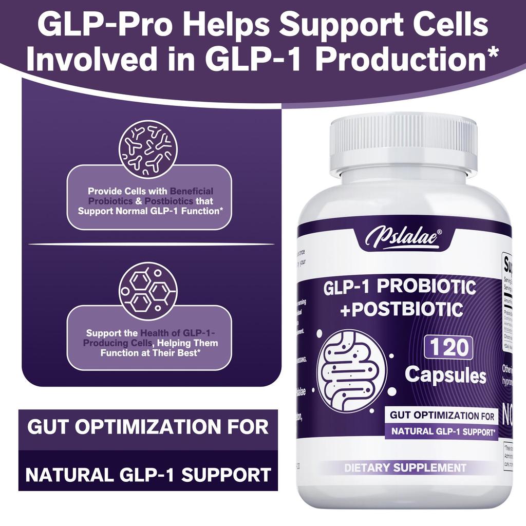 Probiotic & Postbiotic Blend for Natural GLP-1 Support —Supports long-term metabolic health at the gut level
