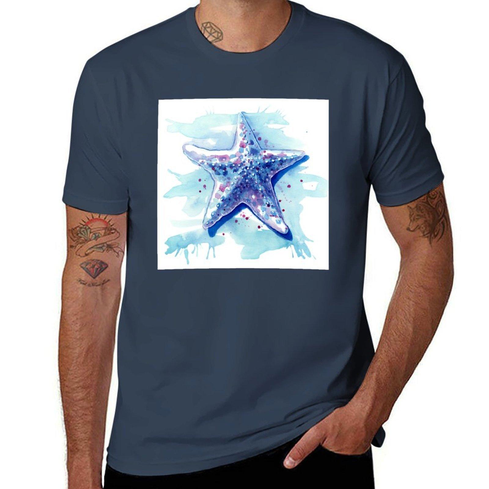 Starfish Waters I Tshirt Nonshrink Basic Cotton Tshirt S