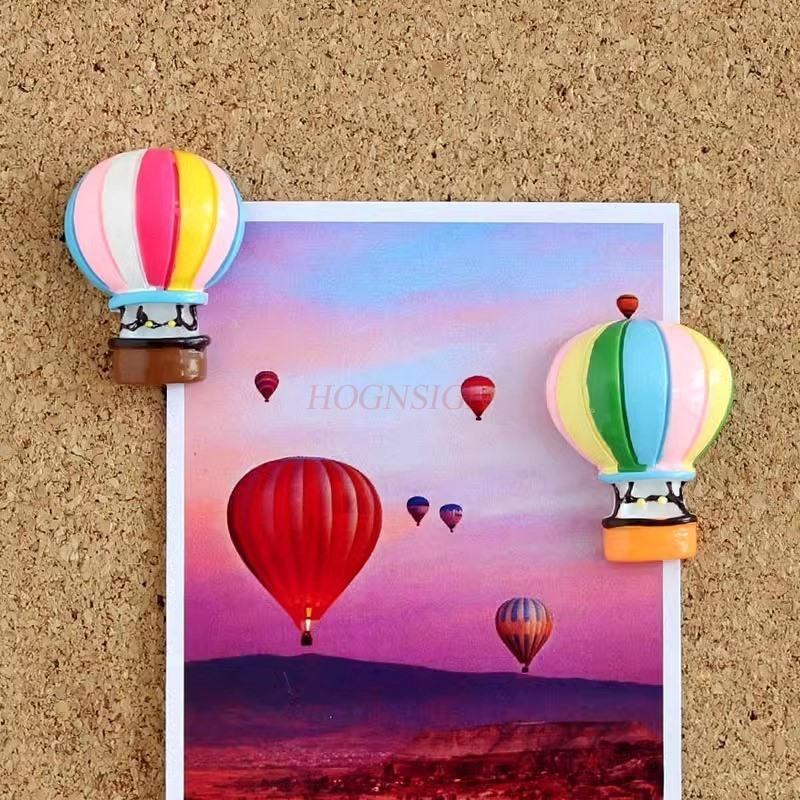 

2pcs Cartoon Cute Creative Rainbow Hot Air Balloon Push Pin Soft Wooden Board Photo Wall Button China Mainland