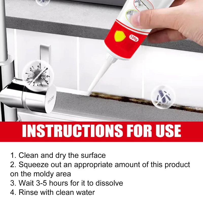 Household Mold Remover Gel Eliminates Mildew On Fridge Washing Machine And Walls Anti-Mold Cleaning Gel For Home