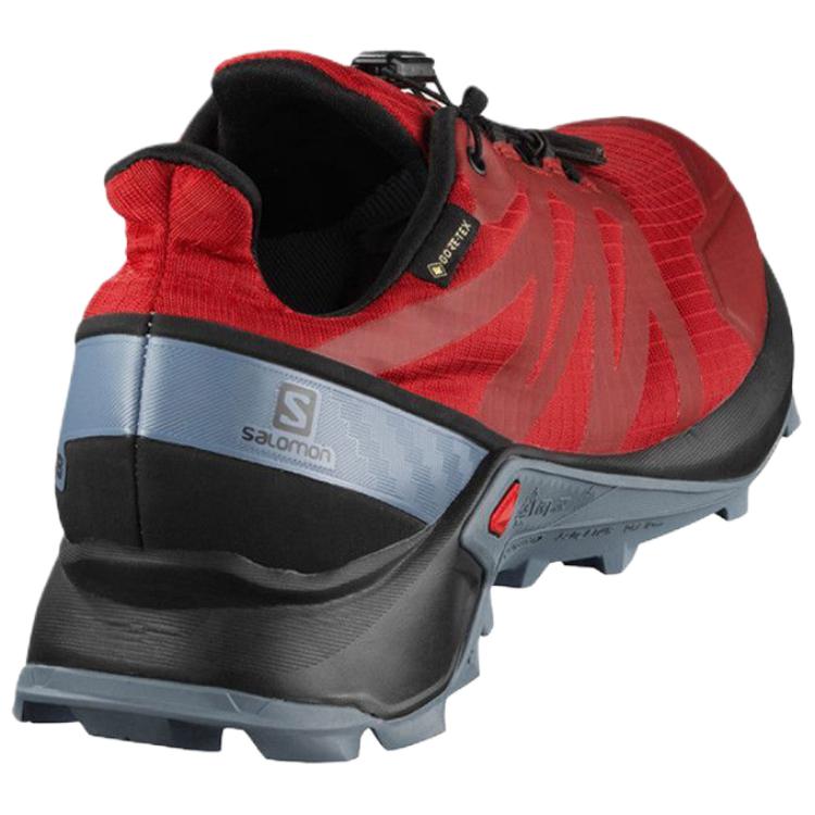 SALOMON Supercross Gtx Comfortable Soft Outdoor Sports Functional Cushioning Trail Running Shoes Men Sneaker Red L40917800