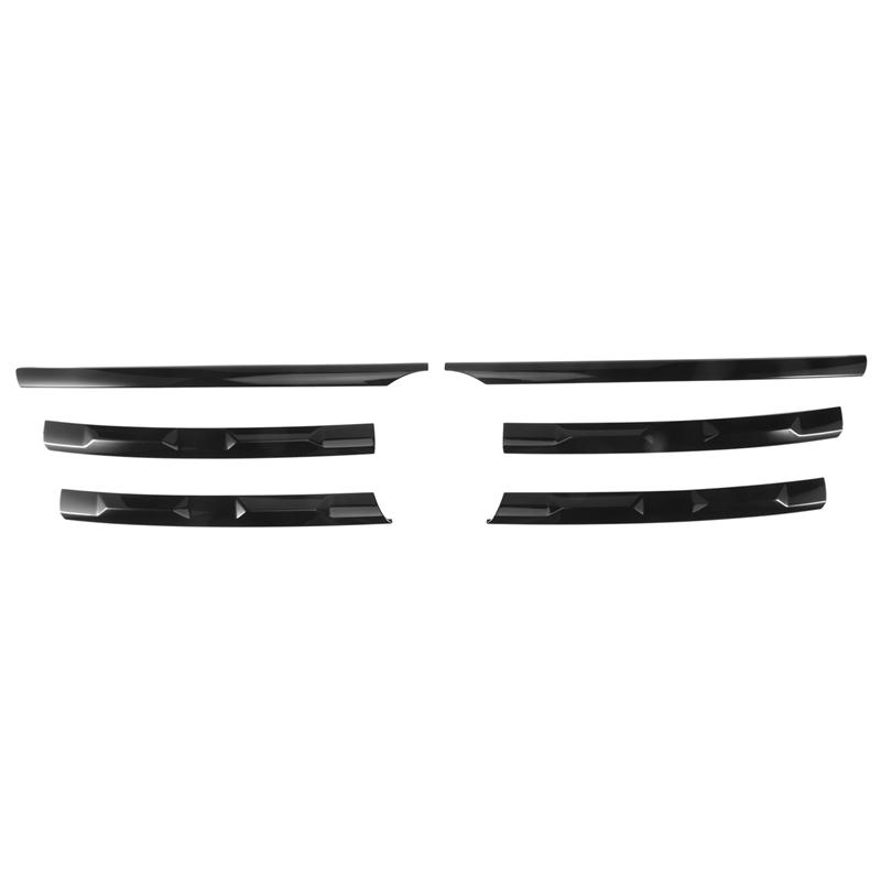 

LHD For Tiguan L 2017-2025 Front Bumper Mesh Center Grille Grill Moulding Strips Cover Trim-A99D