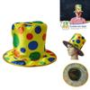 Halloween Party Performance Hat Clown Polka Dot Top Hat Magic Jazz Hat High Top Hat