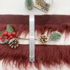 Handmade Faux Fur Trim Christmas Tree Skirt & Fluffy DIY Wreath Craft for Children