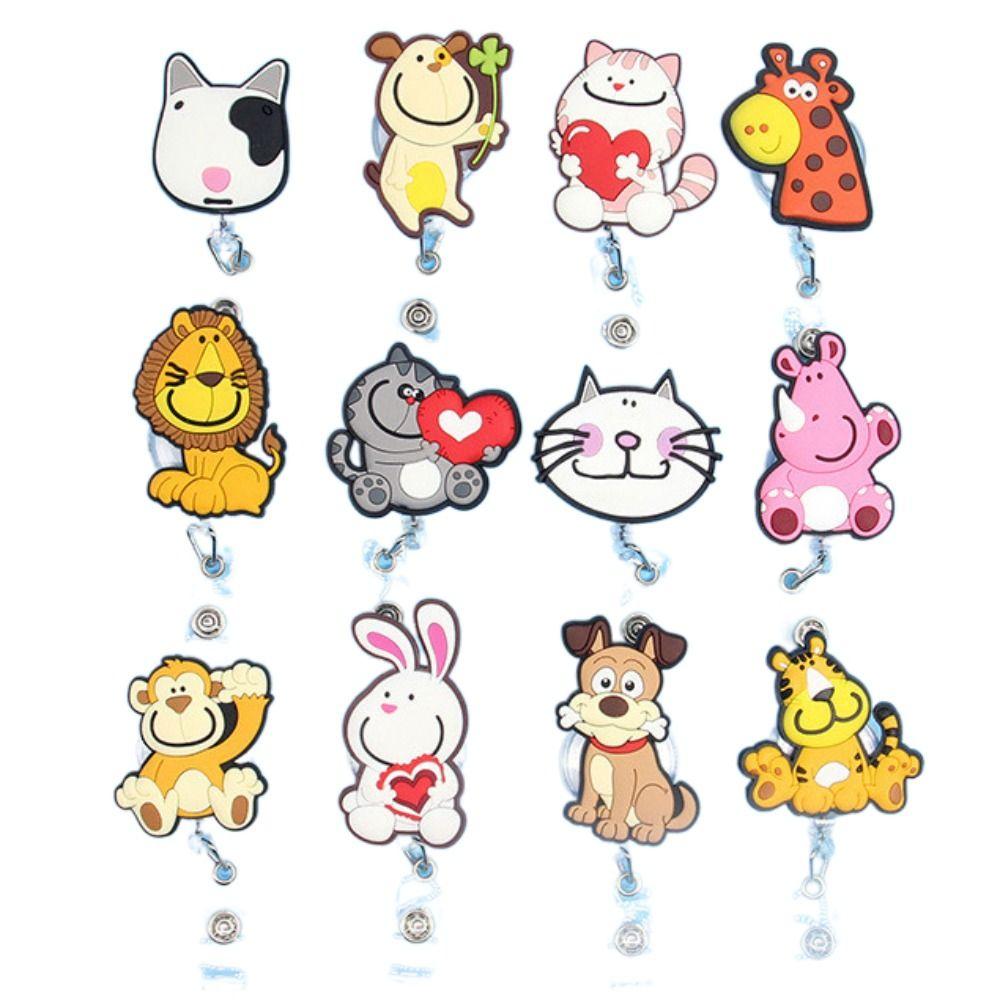 

Собака Кошка Обезьяна Медсестра Бейдж Катушка Удостоверение личности Зажимы Легкая пряжка Больница Использование