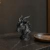 Dark Sheep-Headed Ornament, 3D Printed Gothic Devil Sculpture, with Detailed Horn Texture Desktop Statue, for Home Decoration