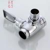 Copper 90-Degree Foot-Pedal Flush Valve with Press-To-Flush Delay Feature Modern Minimalism Design for Toilets