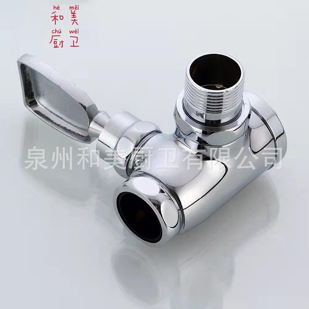 Copper 90-Degree Foot-Pedal Flush Valve with Press-To-Flush Delay Feature Modern Minimalism Design for Toilets
