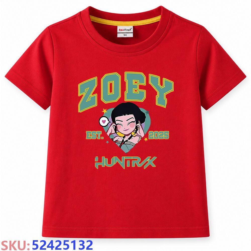 KPop Demon Hunters Children's cartoon print T-shirt