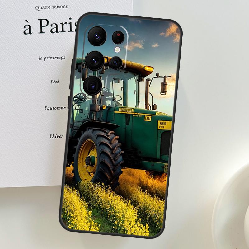 Pouzdro na telefon Samsung Galaxy S26 Ultra S25 S24 S23 S21 S22 Ultra S10 S20 Plus S25 FE s motivem zemědělského traktoru