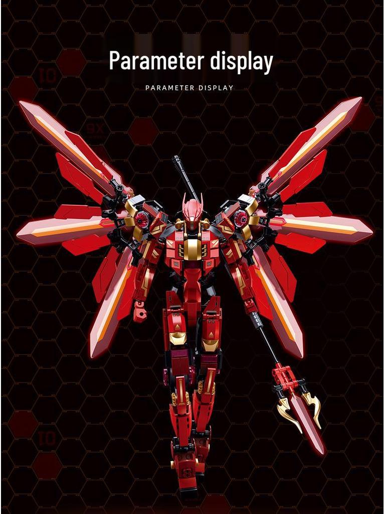 Little Luban B1120-52 Trident Athena Mecha Ember Guerrilla Building Block Toy