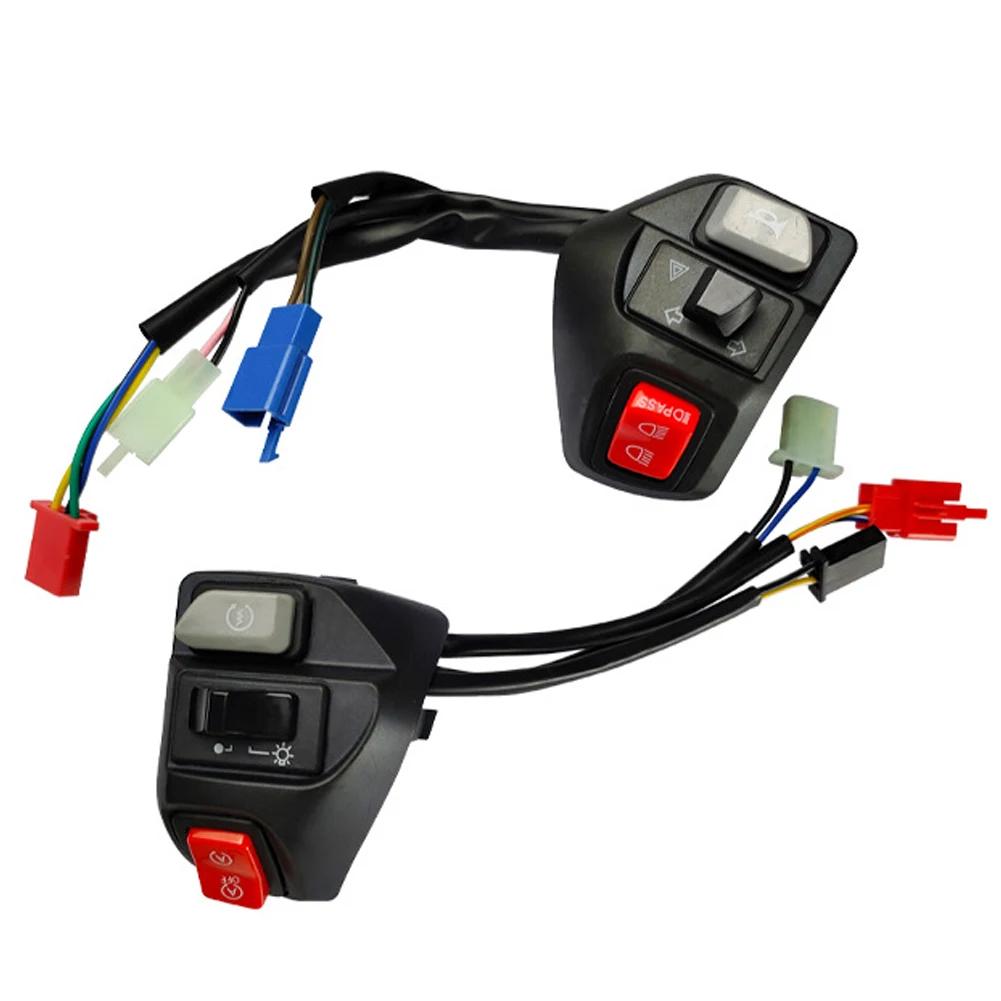 1 Pair Motorcycle Handlebar Control Switches Horn Button Turn Signal Button Switch Motorcycle Accessories For Yamaha AEROX 155