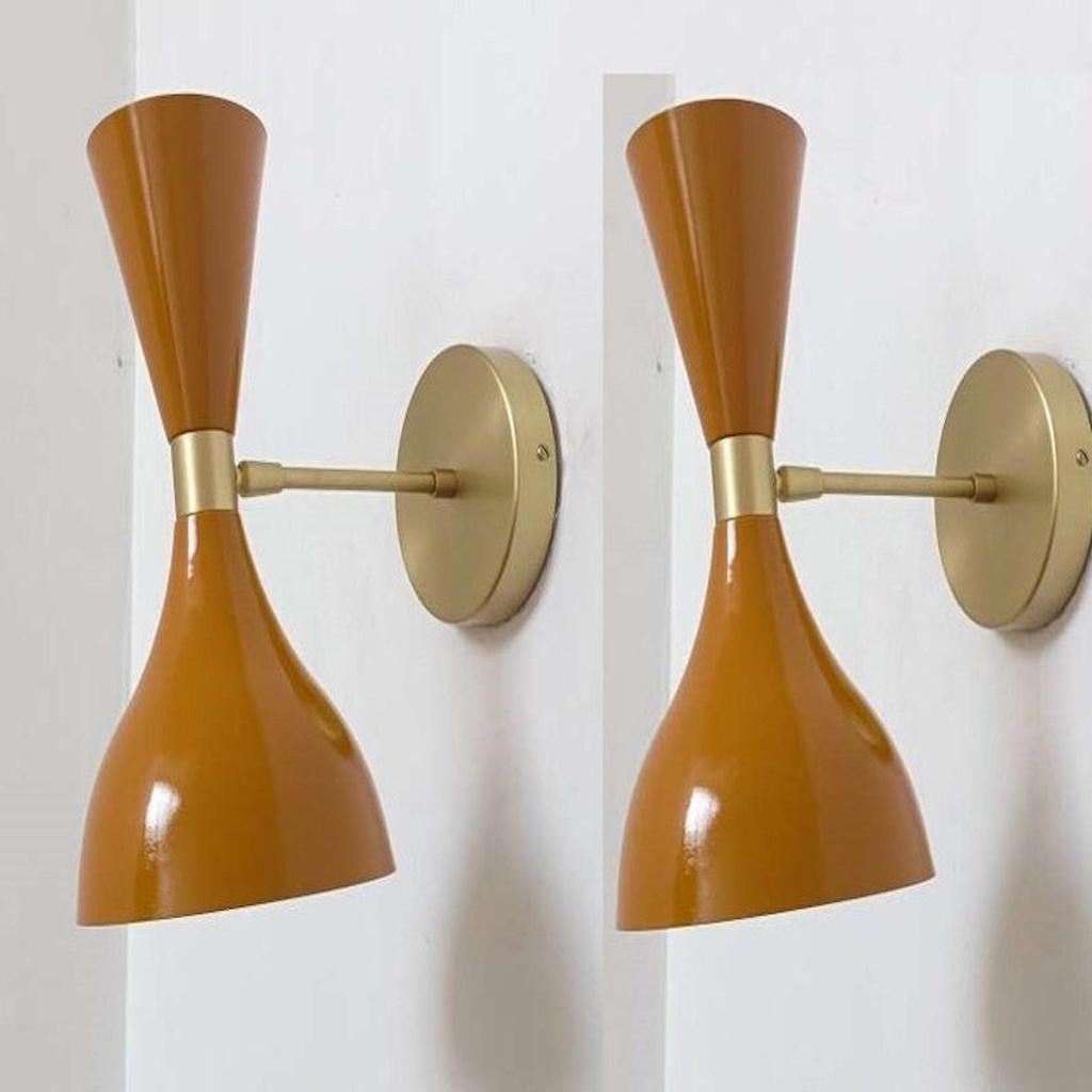 Set Of 2 Wall Sconce Mid Century 1950's Italian Stilnova Lamps Fixture Adjustable Wall Lamp Light Sconce for Home Décor