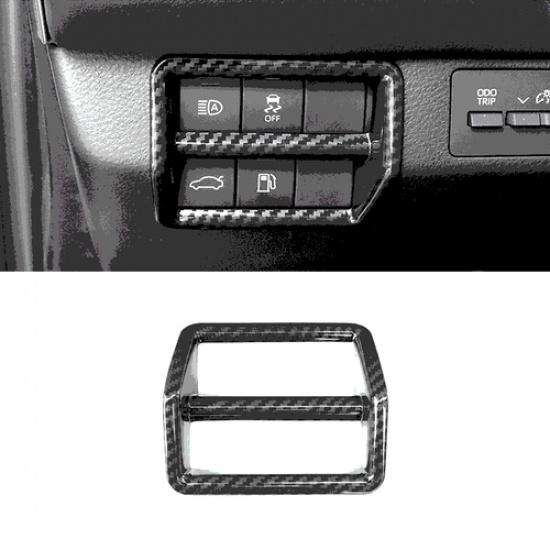 Carbon Fiber Headlight Switch Button Cover Trim For Toyota Avalon 2019 2020 2021