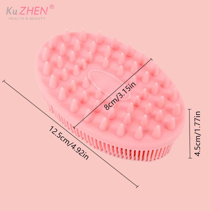 Soft Silicone Body Scrubber Exfoliating Baby Shower Gentle SPA Massage Brush Cleanser Body Wash Brush Back Scrubber Bath Tool