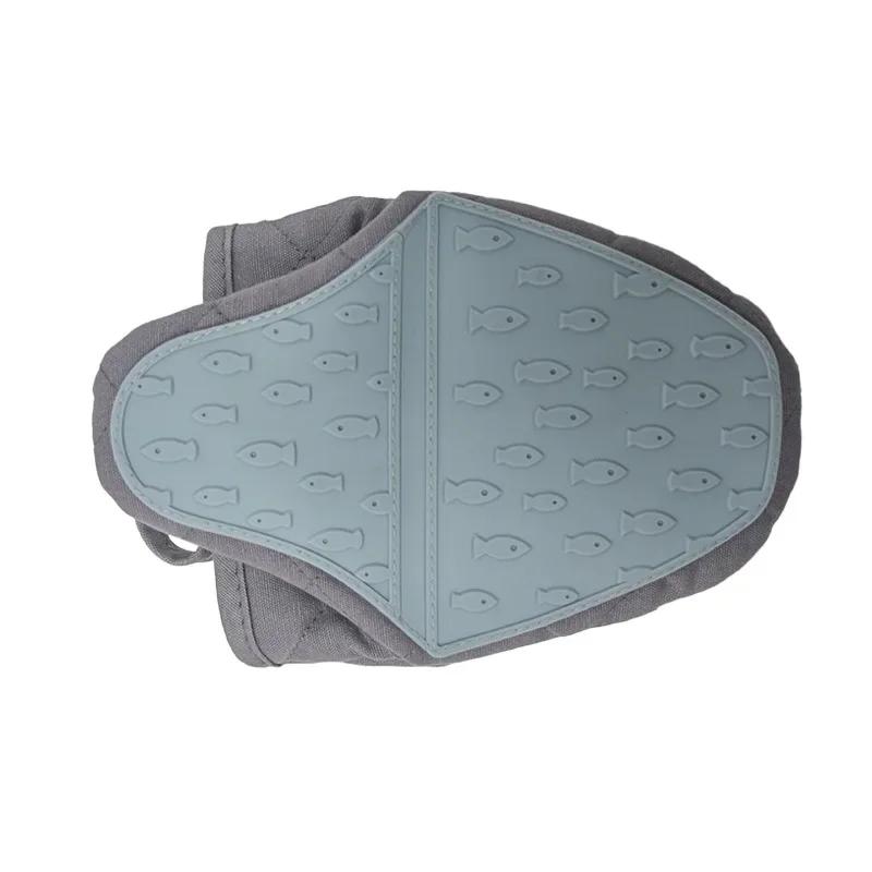 1PC Silicone Insulation Gloves Clip High Temperature Resistant Oven Mitts Kitchen Anti-scalding Clip Oven Microwave Hand Clip